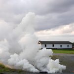 Jumbo Rauchfackel Doppelseitig 50sec weiß